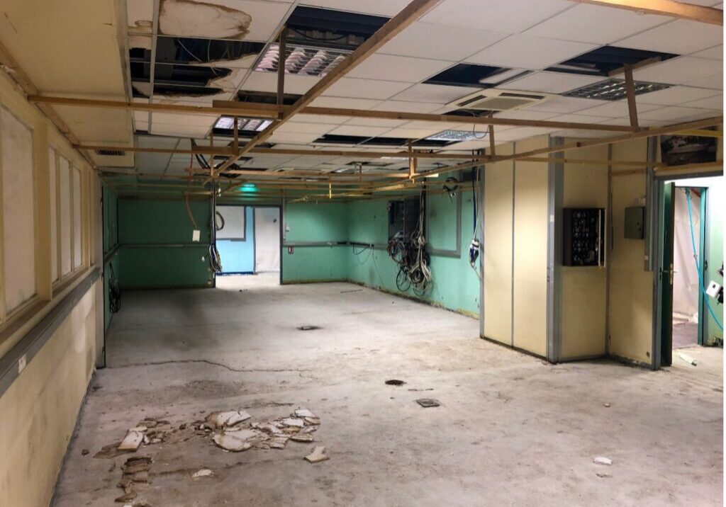 Asbestos Tile Ceiling Removal