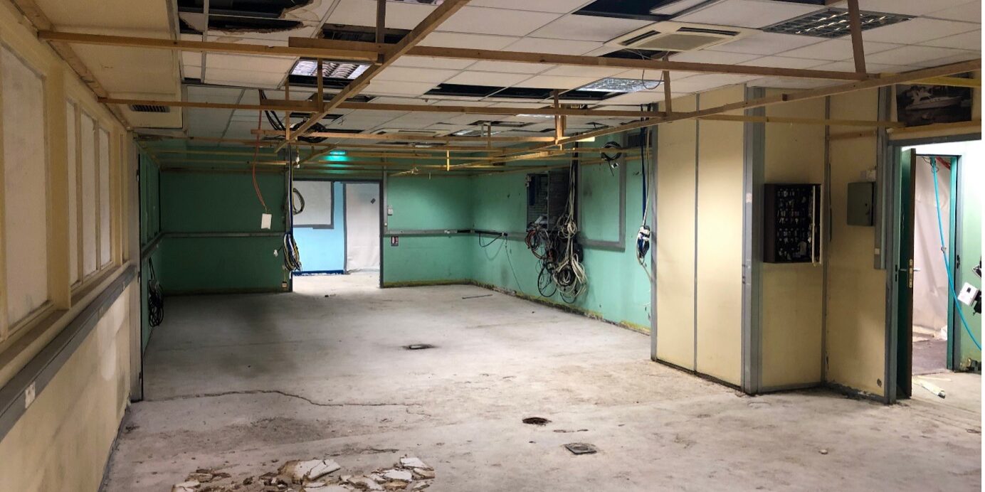 Asbestos Tile Ceiling Removal