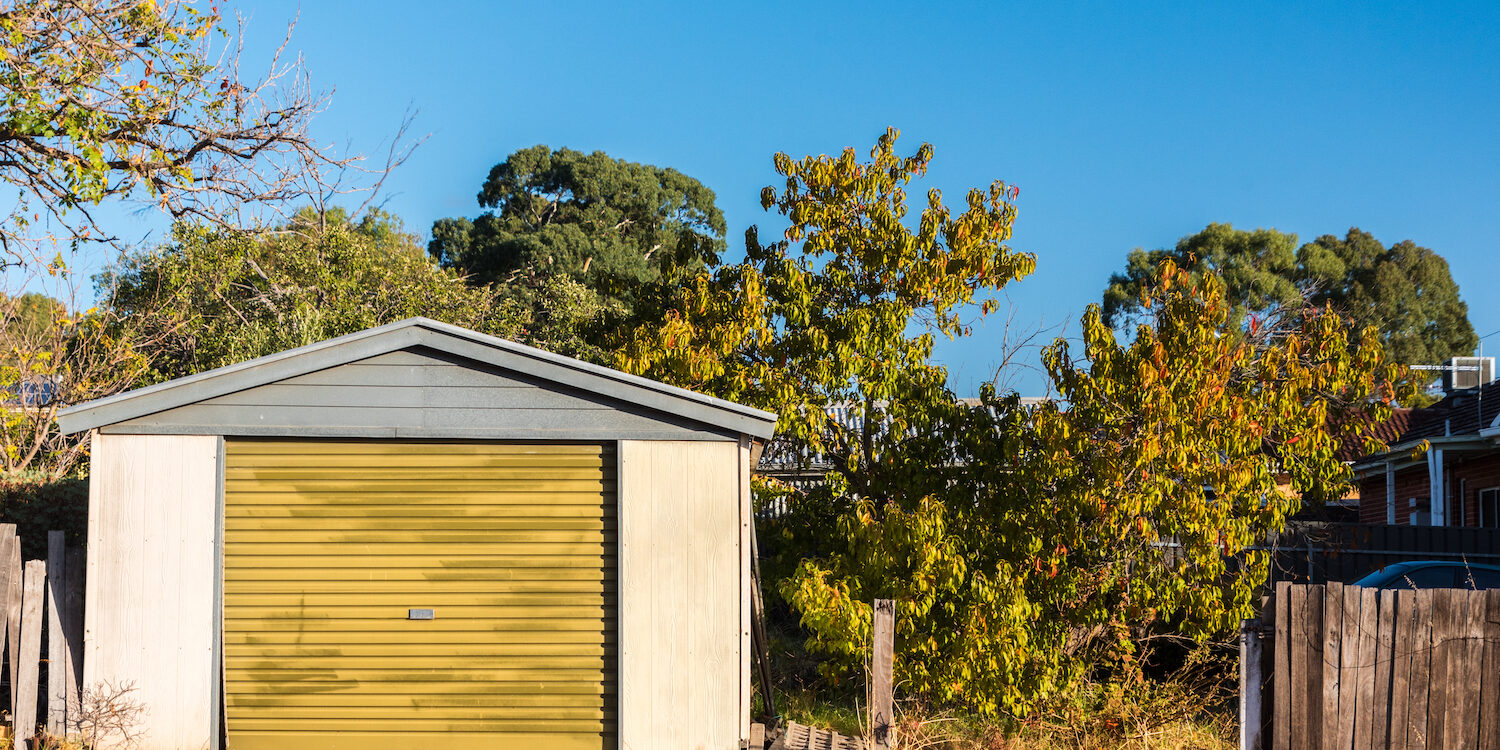 Classic Aussie Shed in Golden Sunset Light, Adelaide, Australia
